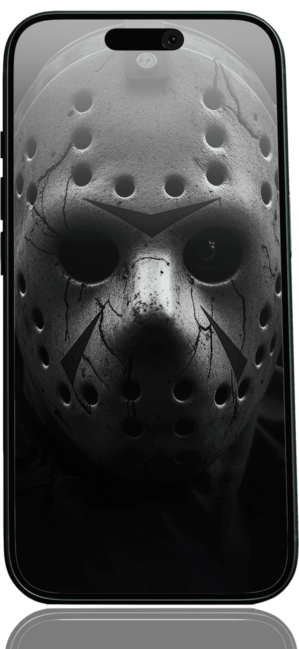 Jason Voorhees wallpaper preview on iPhone — straight on