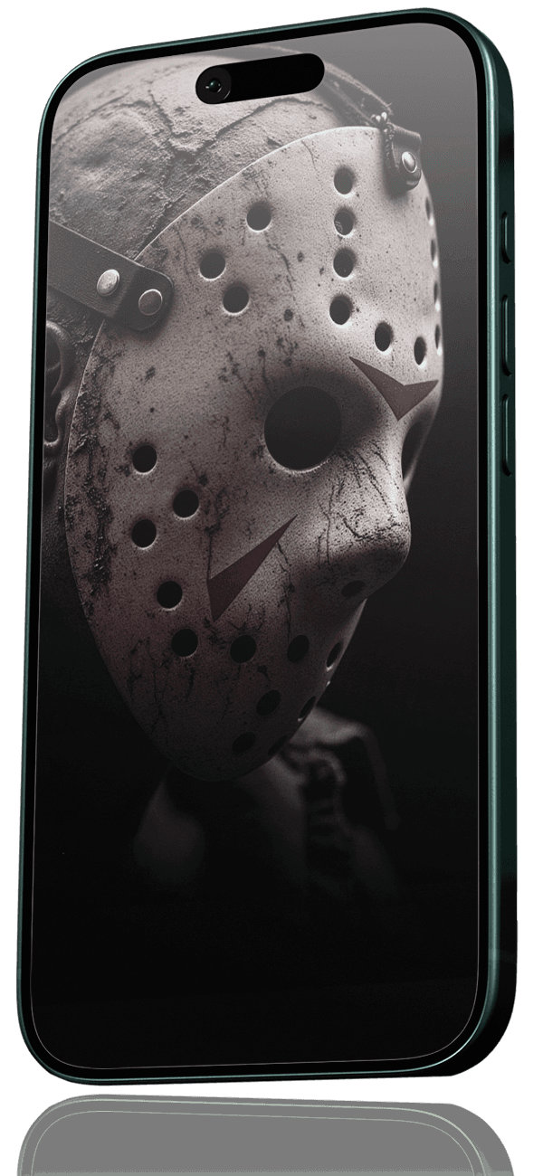 Jason Voorhees wallpaper preview on iPhone — right angle