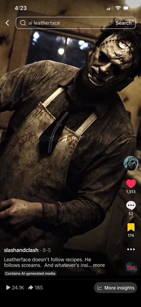 The TikTok post for case study 02, showing 24.1K views.